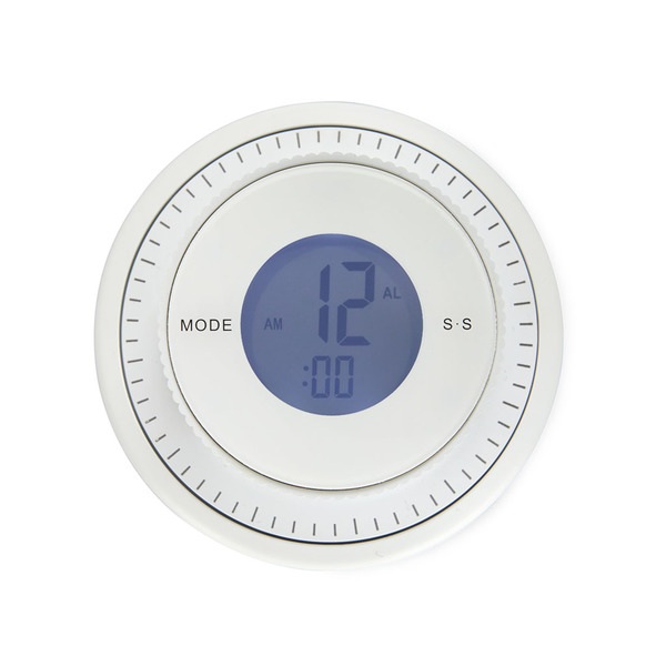 alvi Minutero & Reloj Combi Color blanco Un reloj combi que lo hace casi todo Plástico 9,5x9,5x3,4 c