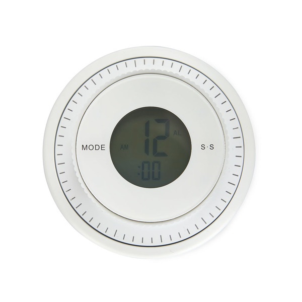 alvi Minutero & Reloj Combi Color blanco Un reloj combi que lo hace casi todo Plástico 9,5x9,5x3,4 c
