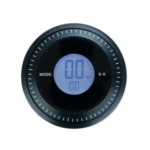 alvi Uhr und Minuten-Timer Combi Farbe Schwarz Die Mehrzweckuhr für den Alltag Kunststoff 9,5 x 9,5