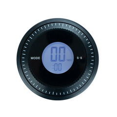 Balvi Minuteur & horloge Combi Couleur noir Minuteur qui fait presque tout Plastique 9,5x9,5x3,4 cm
