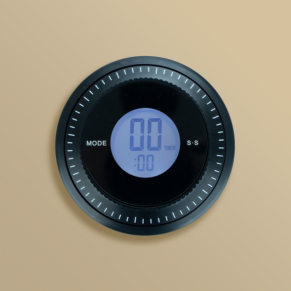 alvi Uhr und Minuten-Timer Combi Farbe Schwarz Die Mehrzweckuhr für den Alltag Kunststoff 9,5 x 9,5