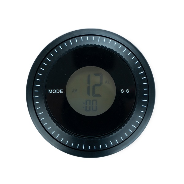 alvi Uhr und Minuten-Timer Combi Farbe Schwarz Die Mehrzweckuhr für den Alltag Kunststoff 9,5 x 9,5