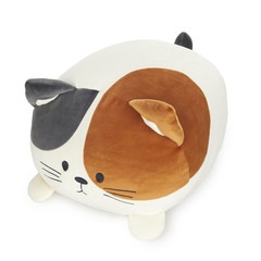 alvi Cojín Kitty Calico Color blanco, marrón y negro Un peluche de lo más blandito Poliéster 20x33x3