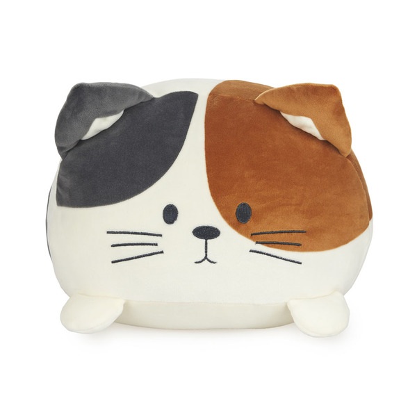 alvi Cojín Kitty Calico Color blanco, marrón y negro Un peluche de lo más blandito Poliéster 20x33x3