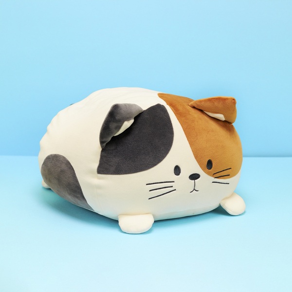 alvi Cojín Kitty Calico Color blanco, marrón y negro Un peluche de lo más blandito Poliéster 20x33x3