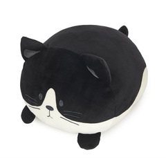 Balvi Coussin Kitty Frac Couleur Blanc et noir Une peluche tellement douce Polyester 20x33x30 cm