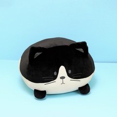 alvi Cuscino Kitty Frac Colore Nero e nero Un peluche super morbido e soffice Poliestere 20x33x30 cm