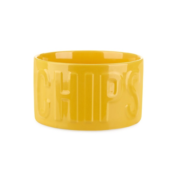 Balvi Snack tray Chips Yellow colour An original and stylish bowl 1L Ceramic 8,5x15x15 cm