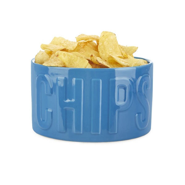 Balvi Cuenco aperitivo Chips Color azul Un cuenco original y con estilo 1L Cerámica 8,5x15x15 cm