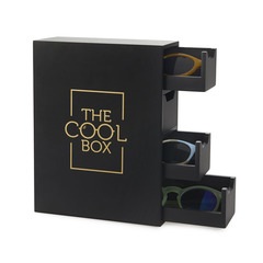 alvi Sunglasses organizer The Cool Box Black colour Box to store and organize all your glasses 4 dra