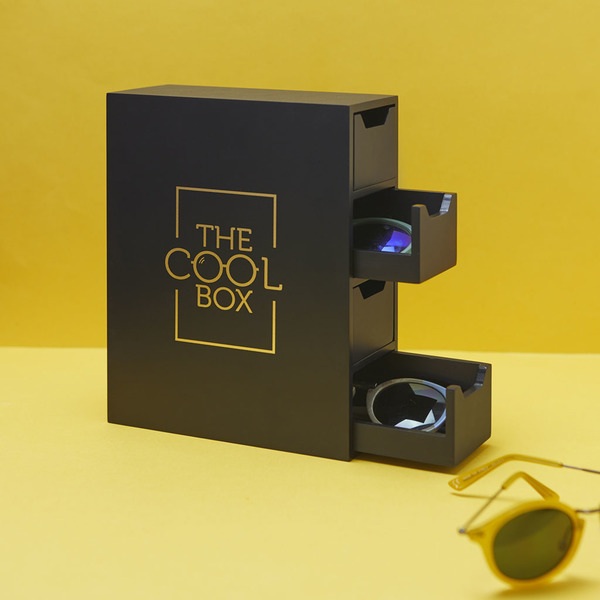 alvi Caja gafas de sol The Cool Box Color negro Cajita para almacenar y organizar todas tus gafas 4