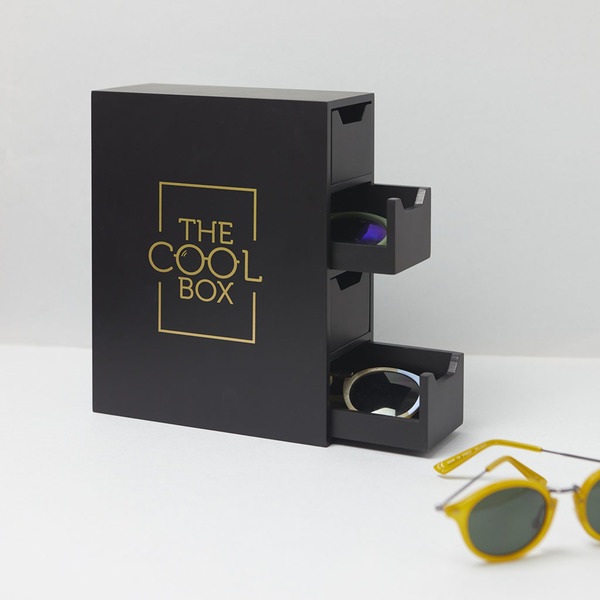 alvi Caja gafas de sol The Cool Box Color negro Cajita para almacenar y organizar todas tus gafas 4