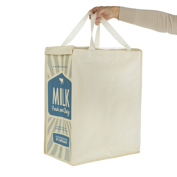 Balvi Recycling bag set Retro Multicolored colour 3 bags With handles With touch fastener