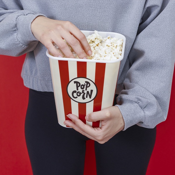 alvi Popcorn-Schale Streaming Farbe Rot Der unverzichtbare Begleiter an Filmnachmittagen Fassungsver