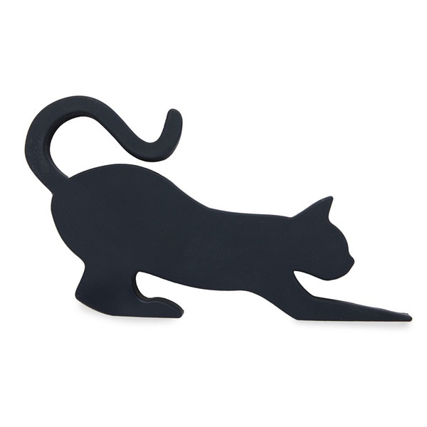 Balvi Türhalter Feline Farbe Schwarz Die kleine Raubkatze, die jede Tür stoppt 7,5 x 14 x 2,5 cm