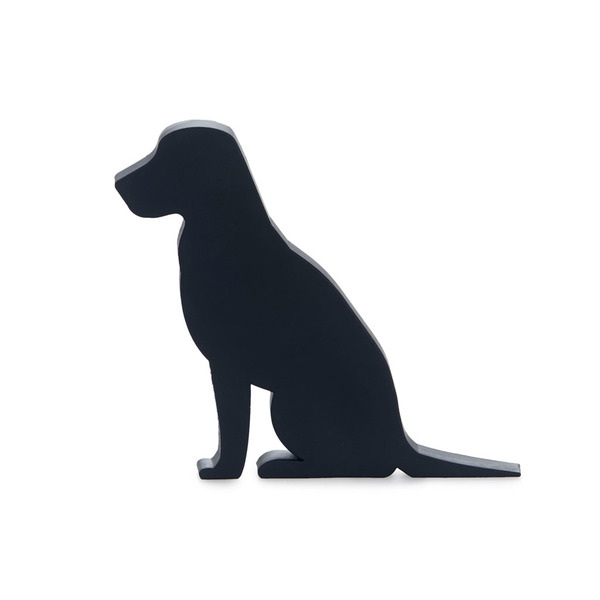 Balvi Türhalter Canine Farbe Schwarz Der kleine Hund, der jede Tür stoppt 10,5 x 12 x 2,5 cm
