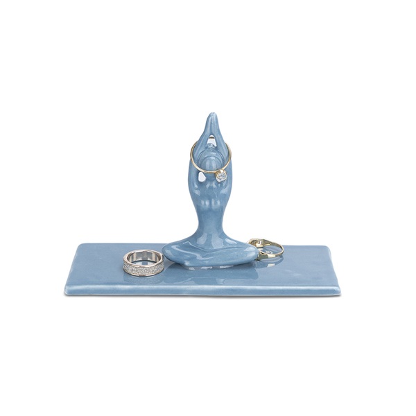 alvi Porta anillos Asana Color Azul Un soporte diferente para almacenar tus joyas, con un diseño úni