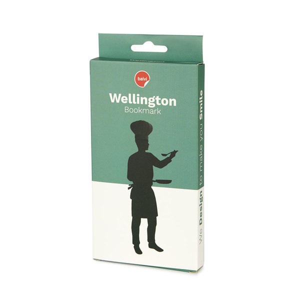 Balvi Marcapáginas Wellington Color negro Para no perder la página Plástico 14,5x6x1 cm