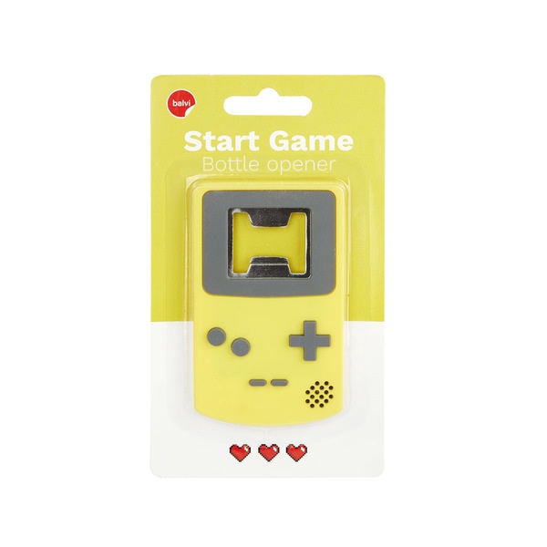 alvi Abrebotellas Start Game Color amarillo Magnético El regalo ideal para un gamer Plástico/metal 1