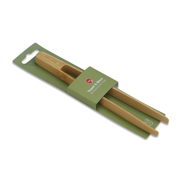 Bamboo tongs ideal for pulling out toasts from the toaster