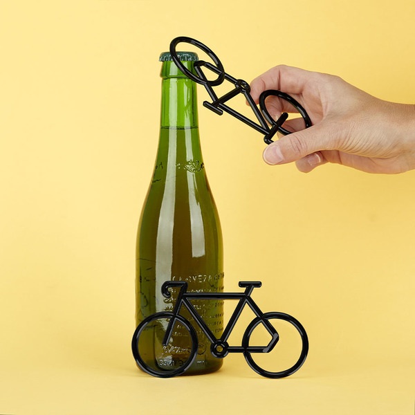 Balvi Abrebotellas Tourmalet Color negro En forma de bicicleta Metal