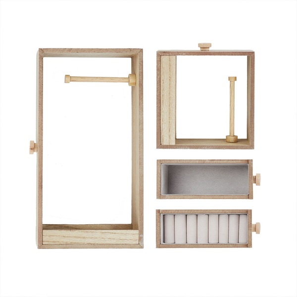 Balvi Caja joyero Attic Color Blanco Caja Joyero de diseño exclusivo y elegante Madera