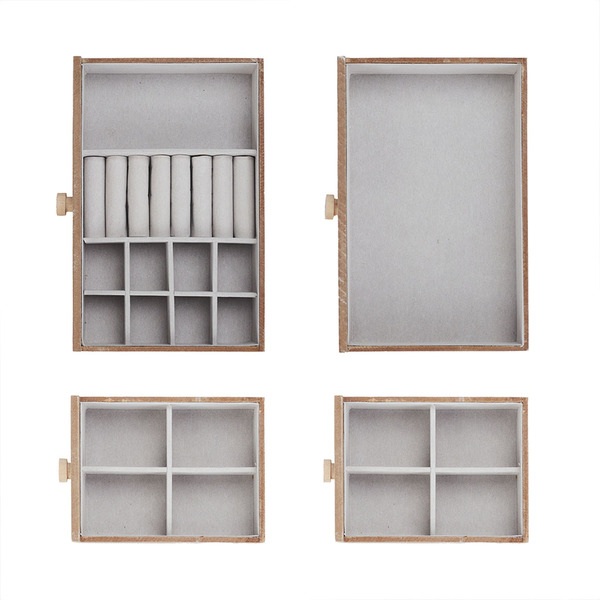 Balvi Jewellery box Loft White colour Beautiful and spacious Jewellery Box Wood