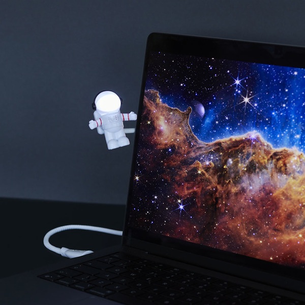alvi-USB-Lampe Starman Farbe Weiß USB-Lampe mit flexiblem Arm zum genauen Ausrichten des Lichtstrahl