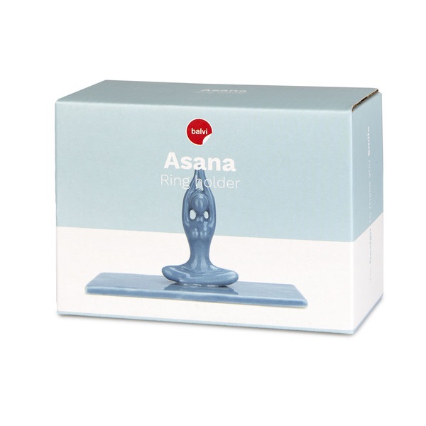 alvi Porta anillos Asana Color Azul Un soporte diferente para almacenar tus joyas, con un diseño úni
