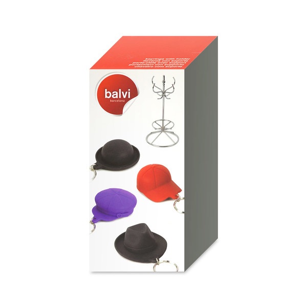 alvi LLaveros con soporte Chapeau! Color colores Llaveros identificador para hombres y mujeres perch
