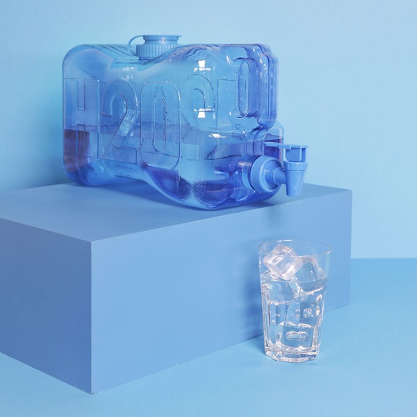 Balvi - Distributeur d'eau H2O de 5,5 litres, en plastique PETGPRATIQUE