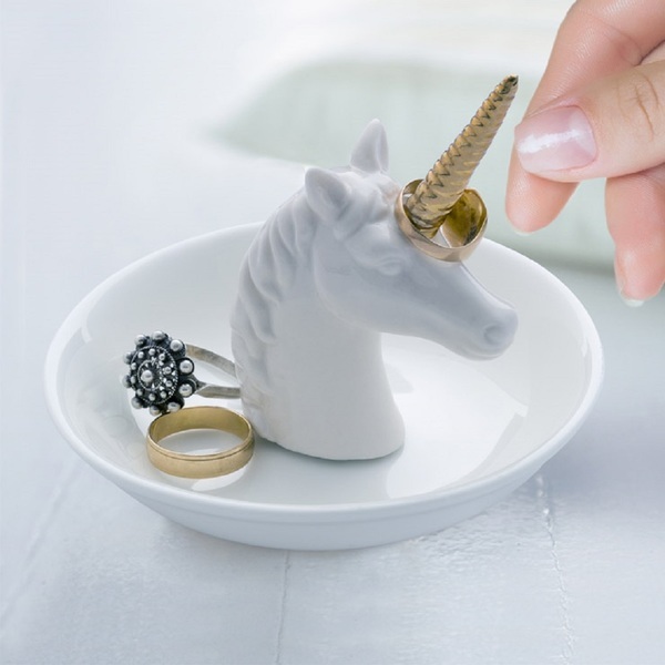 Balvi - Unicorn porta anillos de cerámica