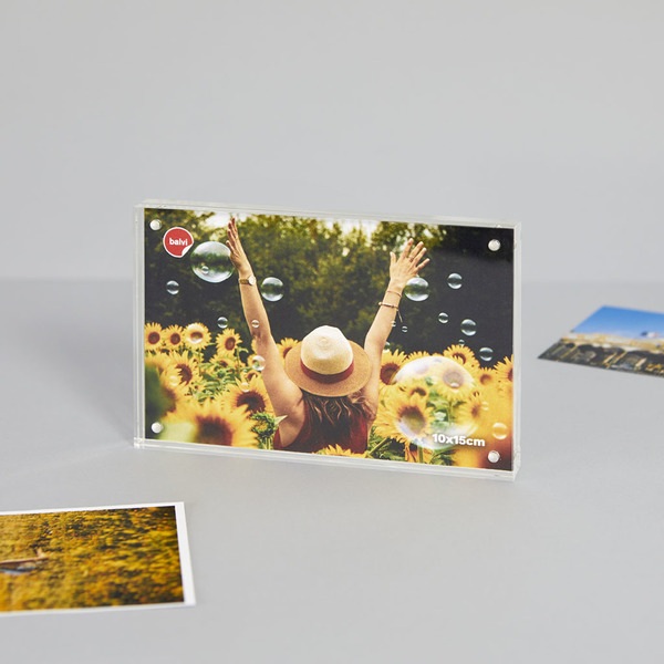 alvi P/foto Candy Portafoto magnetico per foto da 10x15 cm Modello da appoggio Acrilico 10x15 cmFACI