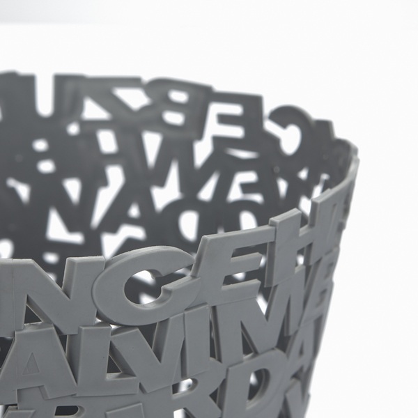 Balvi Papelera Letters Color gris Plástico 30cmDECORATIVO