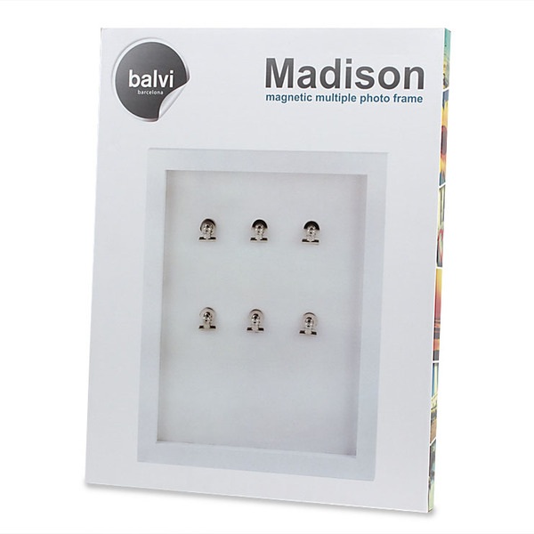 alvi Marco múltiple Madison Color blanco para multiples fotos Marco magnetico para pared Portarretra