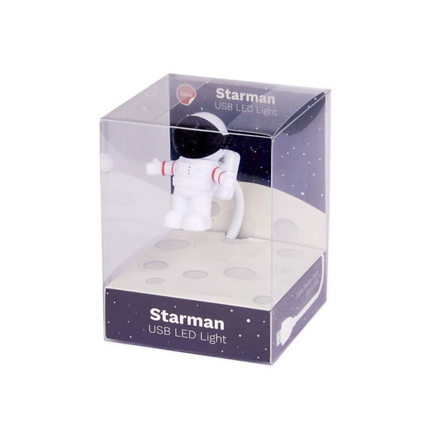 alvi-USB-Lampe Starman Farbe Weiß USB-Lampe mit flexiblem Arm zum genauen Ausrichten des Lichtstrahl