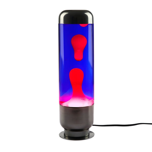 alvi Lámpara lava Capsule Color Púrpura/Rojo Diseño moderno y sofisticado para decorar Aluminio/vidr