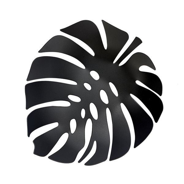 Balvi Frutero Monstera Color Negro Decoración con la planta en tendencia Metal