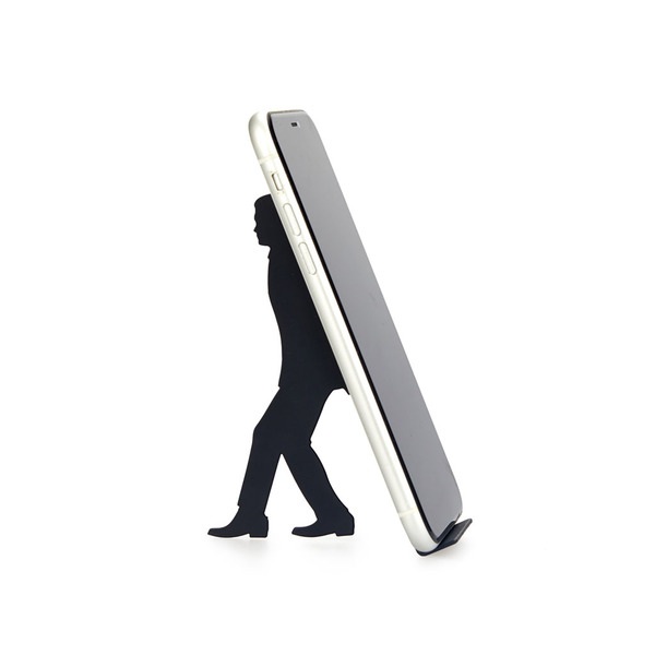 alvi Smartphone-Halter Too Many Apps Farbe Schwarz Geeignet für das Büro, den Schreibtisch, das Schl