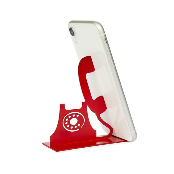 alvi Smartphone-Halter Riing Farbe Rot Geeignet für das Büro, den Schreibtisch, das Schlafzimmer ode