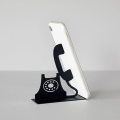 alvi - Riiing Balvi Smartphone holder Riiing Black colour Suitable for the office, desk, bedroom, or