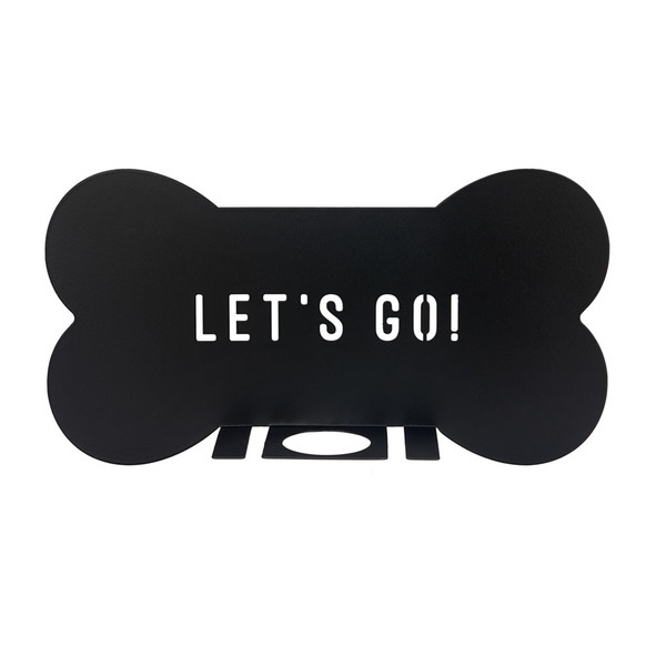 Balvi Organizador accesorios mascota Biscuit Color Negro Metal 38x20 cm