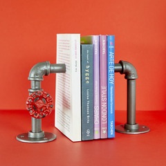Balvi - Pipeline Balvi Bookend Pipeline Gray colour Faucets transformed into decoration Iron