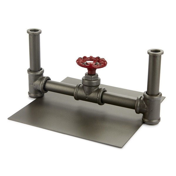 Balvi Servilletero Pipeline Color Gris Grifería transformada en decoración Hierro 20 cm