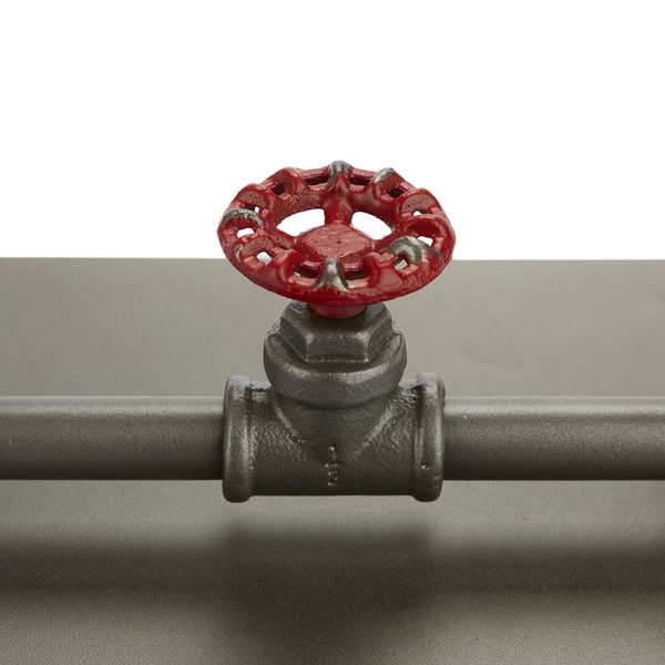 Balvi Servilletero Pipeline Color Gris Grifería transformada en decoración Hierro 20 cm