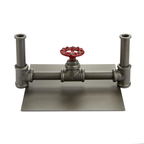 Balvi Servilletero Pipeline Color Gris Grifería transformada en decoración Hierro 20 cm
