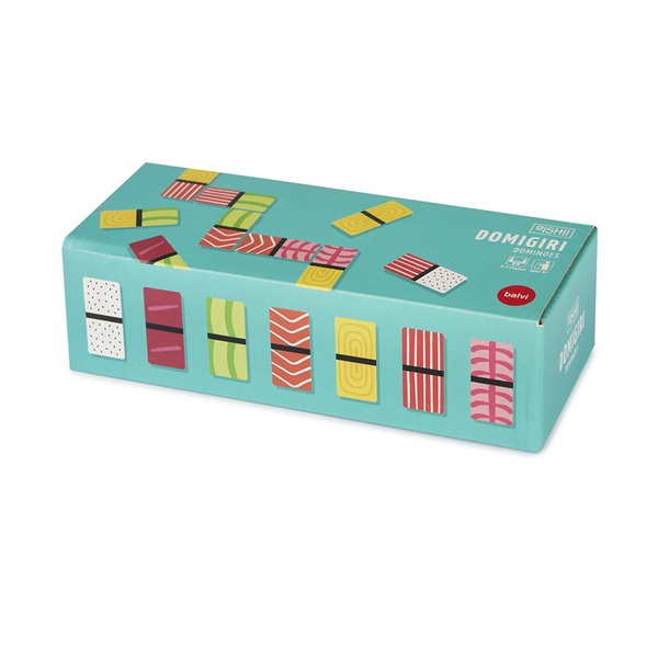 alvi Jeu de dominos Domigiri Jeu des dominos classique avec un design original inspiré des Sushis Bo