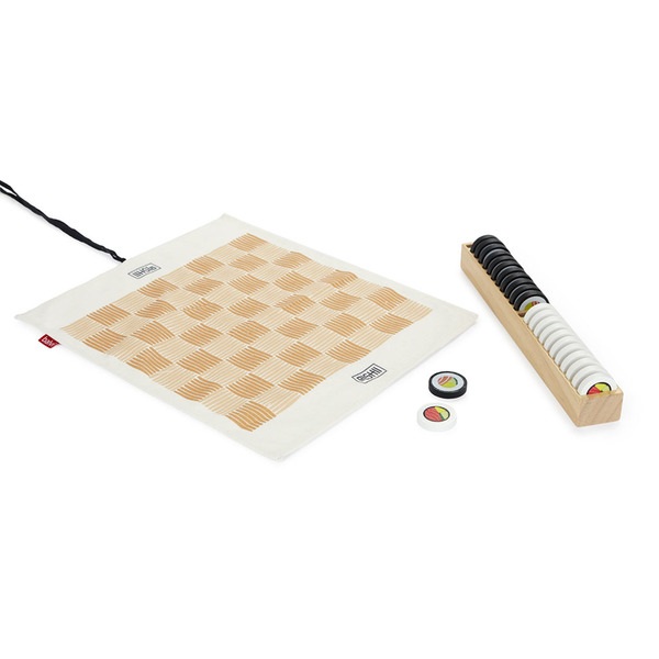 alvi Juego de mesa damas Damakis Clásico juego de Damas con diseño original inspirado en sushi Mader