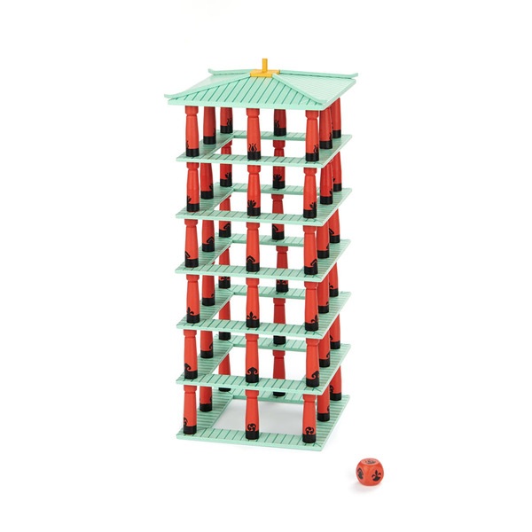 Balvi Juego de mesa equilibrio Jinja Juego de bloques al estilo japonés Madera