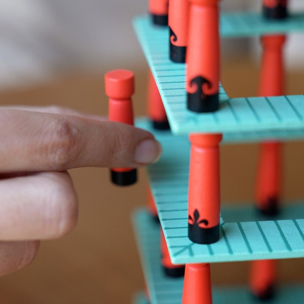 Balvi Juego de mesa equilibrio Jinja Juego de bloques al estilo japonés Madera